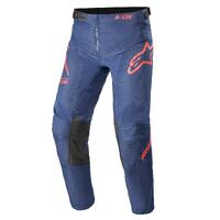 Alpinestars Youth Racer Braap Pants - Dark Blue/Bright Red
