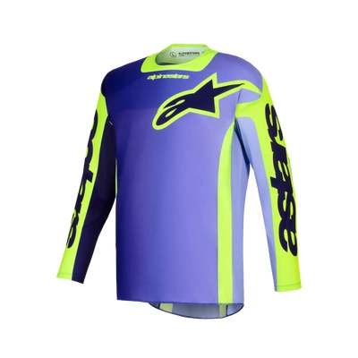 Alpinestars 2026 Racer Portl MX Jersey - Purple/Fluro Yellow
