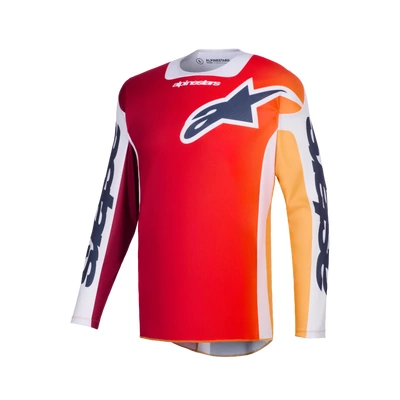 Alpinestars 2026 Racer Portl MX Jersey - Red/Light Grey/Dark Grey