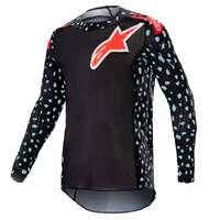 Alpinestars Supertech North Jersey - Black/Neon Red