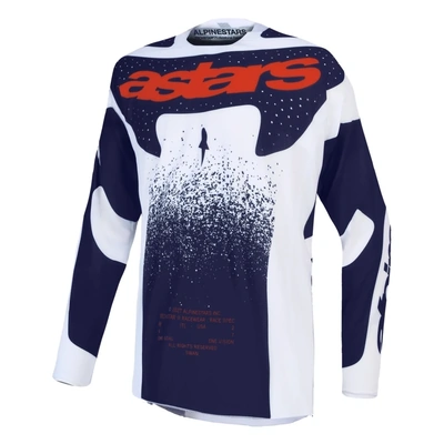 Alpinestars 2027 Techstar Swan Jersey - Light Lilac Dark Gray Fluro Red