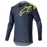 Alpinestars Supertech Bruin Jersey - Night Navy/Fluro Yellow