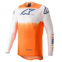 Alpinestars Supertech Foster Jersey - Orange/White/Blue