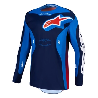 Alpinestars 2027 Racer Hunt Jersey - Strong Blue Deep Blue Fire Red
