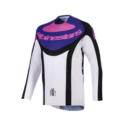 Alpinestars 2026 Techstar Knif MX Jersey - Black/Light Grey/Purple