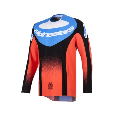 Alpinestars 2026 Techstar Knif MX Jersey - Orange/Black/UCLA Blue