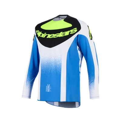 Alpinestars 2026 Techstar Knif MX Jersey - UCLA Blue/Black/Fluro Yellow