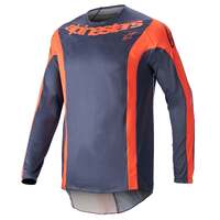 Alpinestars Techstar Arch Jersey - Night Navy/Hot Orange