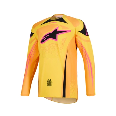 Alpinestars 2026 Techstar Nomur MX Jersey - Orange/Yellow/Pink