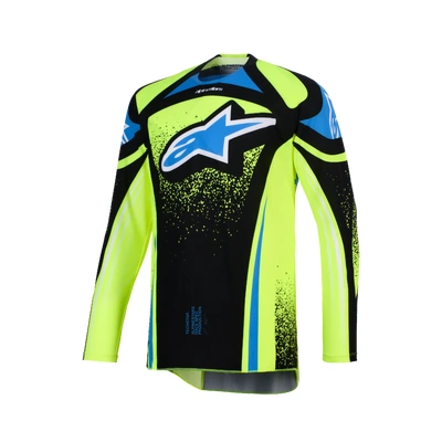 Alpinestars 2026 Techstar Nomur MX Jersey - Dark Navy/Fluro Yellow/UCLA Blue