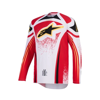 Alpinestars 2026 Techstar Nomur MX Jersey - Light Grey/Red/Black