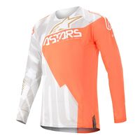 Alpinestars Techstar Factory White Orange and Gold Jersey