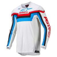 Alpinestars Techstar Quadro Jersey - White/Blue/Red