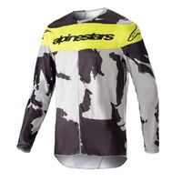 Alpinestars 2023 Racer Tactical Grey Camo Yellow Jersey