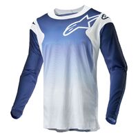 Alpinestars 2024 Racer Hoen Jersey - White/Navy/Light Blue