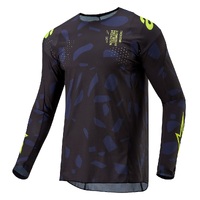 Alpinestars 2024 Techstar Rantera Jersey - Black/Navy/Fluoro Yellow