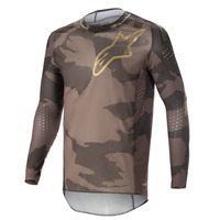 Alpinestars Supertech LE Squad Jersey - Dark Brown/Gold