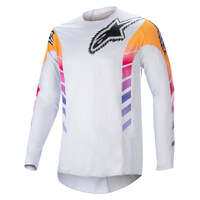 Alpinestars 2023 Techstar LE Daytona Jersey - Haze Grey/Orange Fluo/Rhodamine