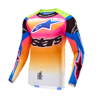 Alpinestar Limited Edition Coast Supertech Lite Jersey - White/Dark Blue/Fluro Pink