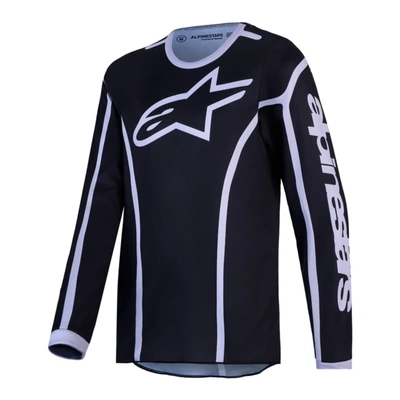 Alpinestars 2027 Fluid Apex V2 Youth Jersey - Black Silver