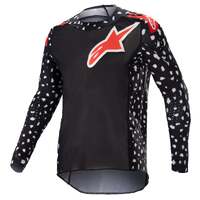 Alpinestars Youth Racer North Jersey - Black/Neon Red