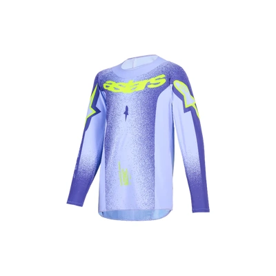 Alpinestars 2026 Youth Supertech Scenz MX Jersey - Purple/Fluro Yellow