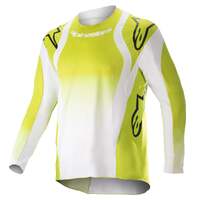 Alpinestars Youth Racer Push Jersey - Fluro Yellow/White