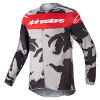 Alpinestars Youth Racer Tactical Jersey - Grey Camo/Red