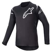 Alpinestars Youth Racer Graphite Jersey - Black/Reflective/Black