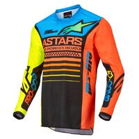 Alpinestars 2022 Youth Racer Compass Black Yellow Coral Jersey
