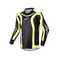 Alpinestars 2024 Youth Racer Lurv Jersey  - Black/Fluoro Yellow