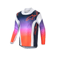 Alpinestars 2024 Youth Racer Hoen Jersey  - Grey/Orange/Black