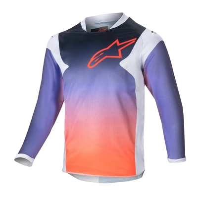 Alpinestars 2024 Youth Racer Hoen Jersey  - Grey/Orange/Black