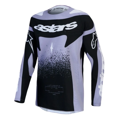 Alpinestars 2027 Techstar Swan Womens Jersey - Light Violet Black