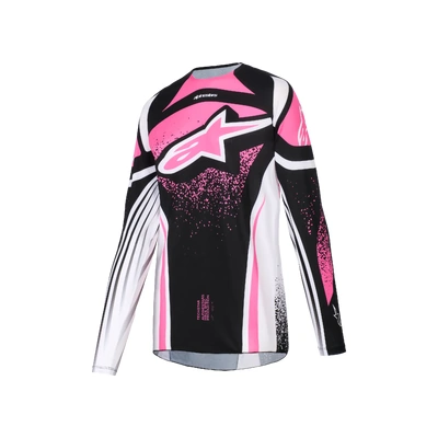 Alpinestars 2026 Womens Techstar Nomur MX Jersey - Black/White/Fuchsia