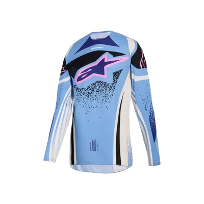 Alpinestars 2026 Womens Techstar Nomur MX Jersey - Light Blue/Off White/Black
