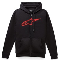 Alpinestars Ageless II Zip Hoodie - Black/Red