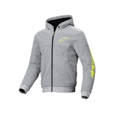 Alpinestars Chrome V2 Sport Hoodie - Grey Heather/Fluro Yellow