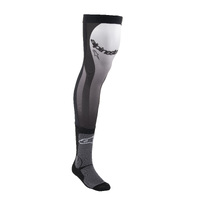 Alpinestars Knee Brace Socks  - Black/White