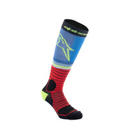 Alpinestars MX Pro Socks - Black/Red/Light Blue