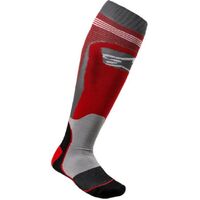 Alpinestars MX Plus 1 Red Grey Socks