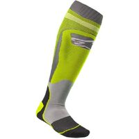Alpinestars MX Plus 1 Yellow Grey Socks - Yellow Grey