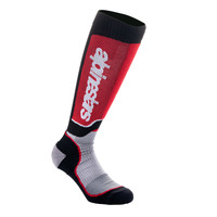 Alpinestars MX Plus Socks - Black/Grey/Red