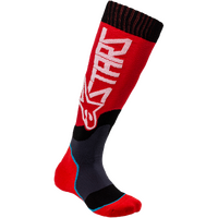 Alpinestars Mx Plus 2 Youth Socks - Red/White - M/L