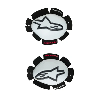 Alpinestars Gp Tech Knee Slider - White/Black - OS