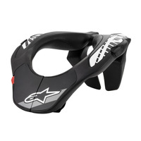 Alpinestars Youth Neck Support - Black/White - L/XL