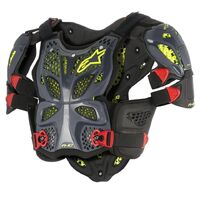 Alpinestars A-10 Chest Armour - Black/Red/Yellow