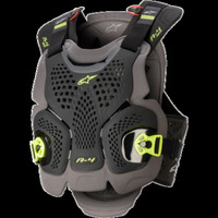 Alpinestars A4 Max Chest Protector - Black/Anthracite/Fluro Yellow