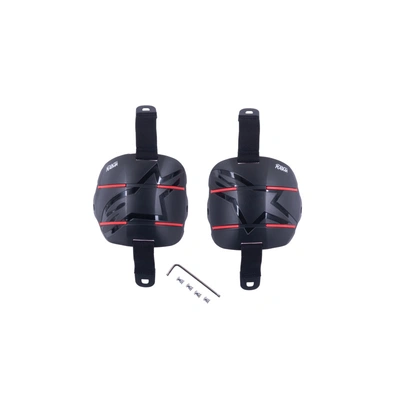 Alpinestars Knee Cup Kit For RK-1B (Left/Right) - Black/Red - OS