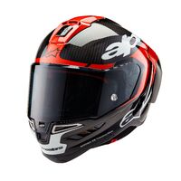 Alpinestars Supertech R10 Element ECE 22.06 Helmet  - Carbon/Bright Red/White